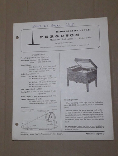Ferguson model 3324 miniature - ferguson,