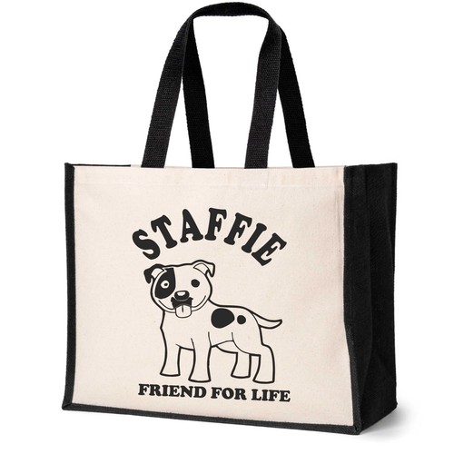 Staffie tote bag dog - staffie,
