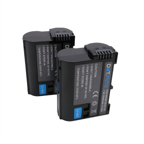 El15c 2500mah battery - 2x, en-el15c