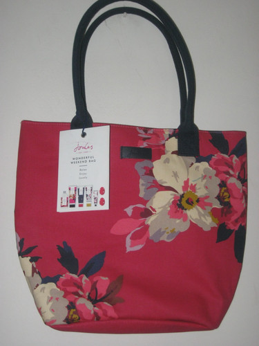 Joules cerise weekend bag - joules,