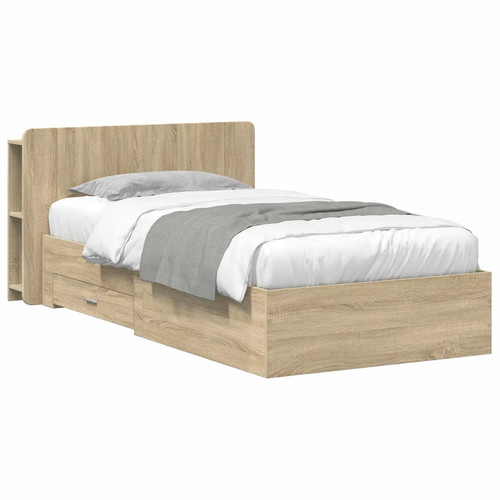 Single bed frame sonoma - single,