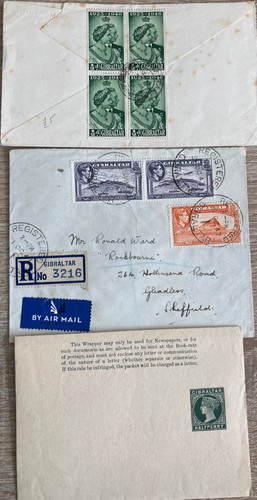 Postal history gibraltar - postal, 3