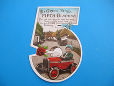 Five old boy - five, car