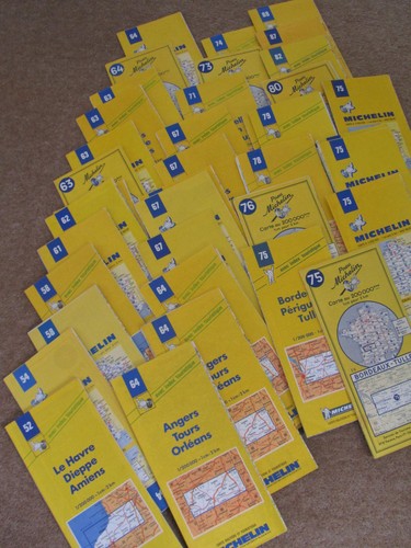 Michelin maps france yellow - maps,