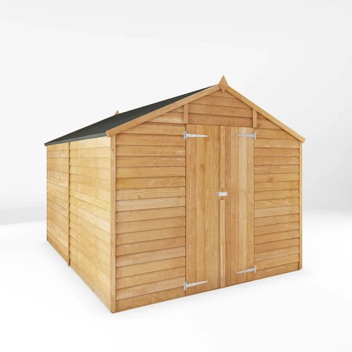 10x8 wood garden shed overlap - wood,
