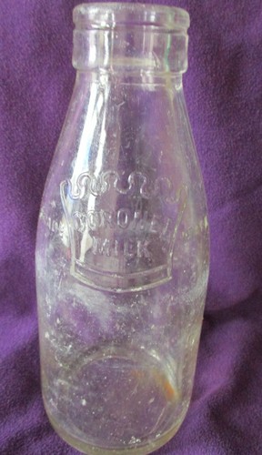 Vintage glass coronet milk - vintage,