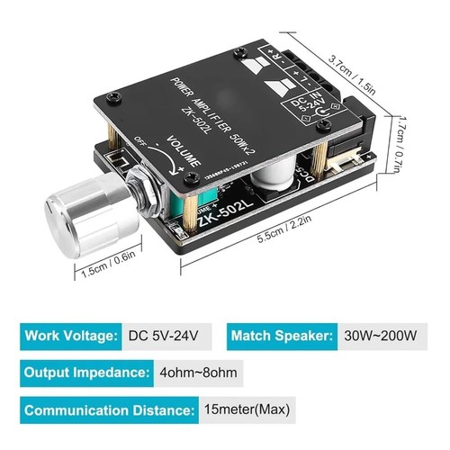 Efficient 2x50w bluetooth - efficient,