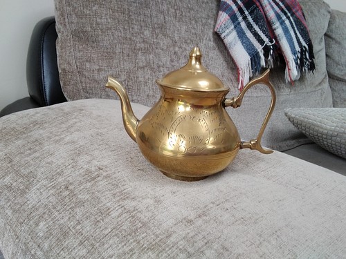 Vintage decorative brass tea - decorative,