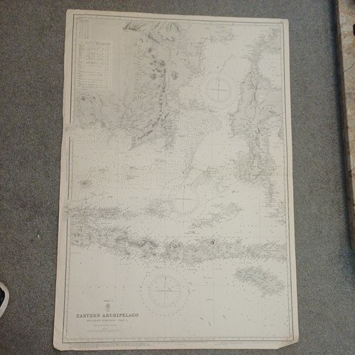 Vintage 1947 admiralty chart - vintage,