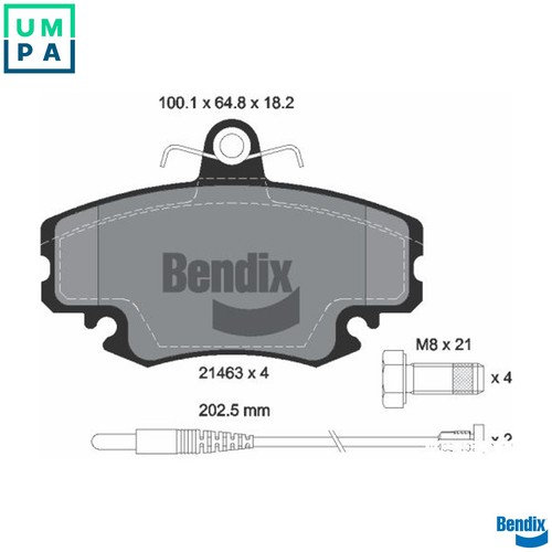 Brake pad set - pad,