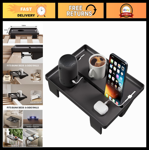 Clip bedside shelf for bunk - clip-on,