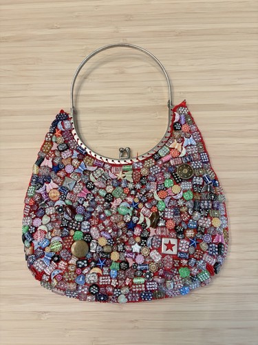 Vintage y2k beaded small red - vintage,