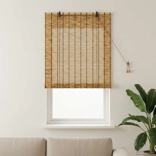 Roller blind brown reed - roller, x