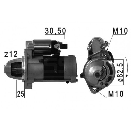 Starter motor for - starter, chrysler