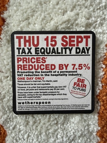 Wetherspoon tax equality - equality, day