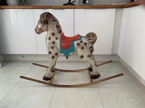 Rocking horse vintage 1950s - vintage,