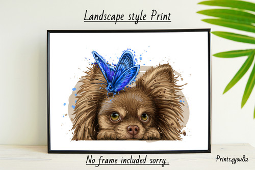 Chihuahua pet print picture - a4,