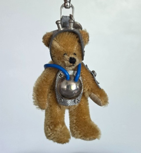 Prada robot bear keychain - robot,