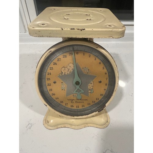 Vintage baby nursery scale - vintage, 30