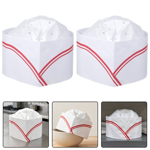 100pcs paper chef hats 1950s - 100pcs,