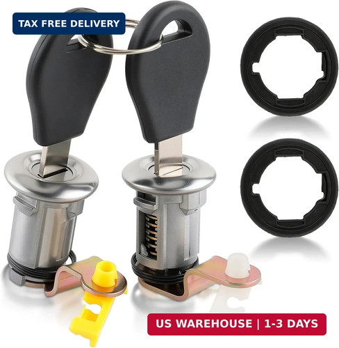 2pcs left right door lock - right,