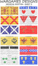 10mm medieval scots flags - scots,