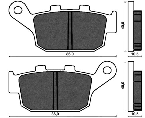157 rear brake pads triumph - 157,