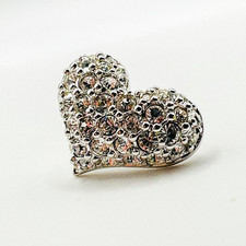 Swarovski crystal love heart - crystal,