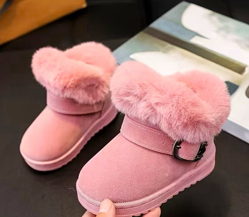 Girls pink faux - girls, ankle