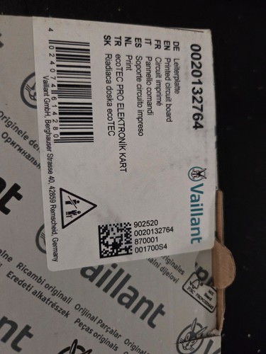 Vaillant 0020132764 printed - vaillant,