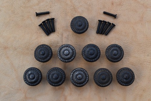 Vintage iron knob handles - iron,