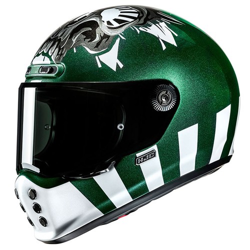 Hjc v10 crania mc4 green - v10, urban