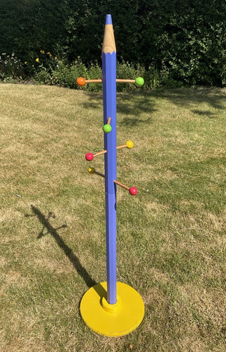 Pencil coat stand wooden - pencil,