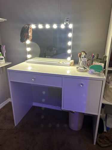 White ikea desk - ikea, top