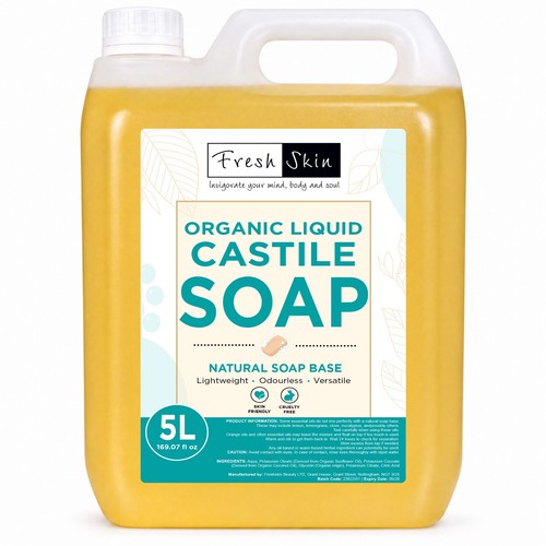 Litre organic liquid castile - 5,
