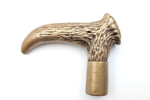 Vintage cast brass horn - brass, form