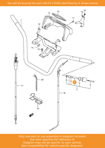 Suzuki spacer 56276 - suzuki, 56276-17d00