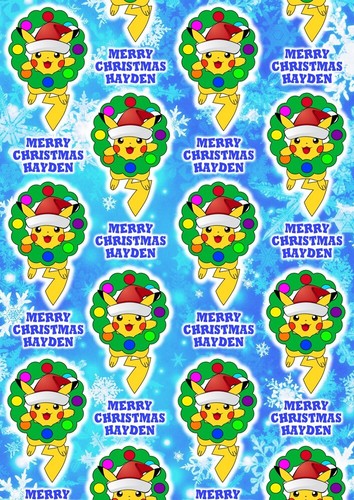 Pikachu personalised christmas - pikachu,