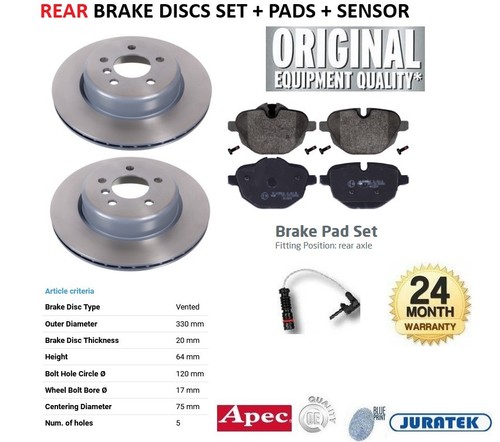 Rear axle brake discs and - discs,