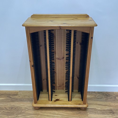 Large pine wood dvd rack - wood,