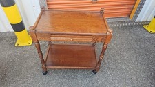 1950s vintage oak tea serving - oak,