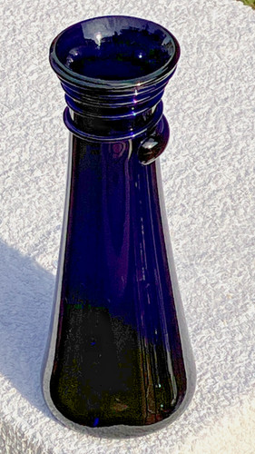 Bristol blue glass hand blown - bristol,