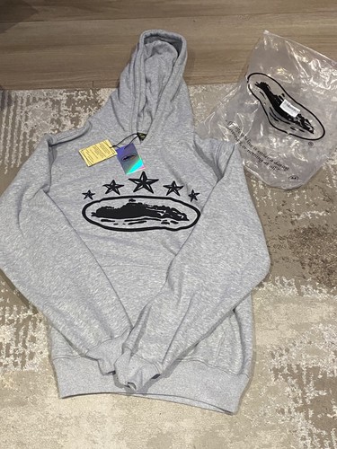 Corteiz grey hoodie jumper - grey,
