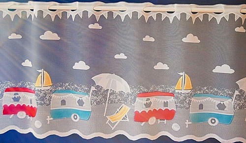Caravans white with - caravans,
