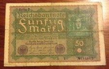 German banknote mark - german,