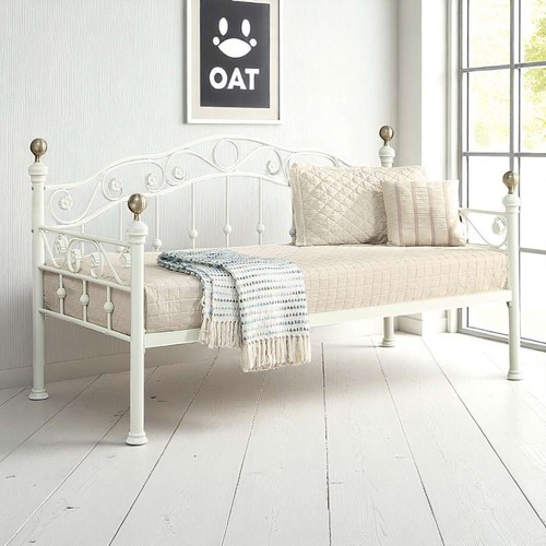 Mayfair white brass single - brass,