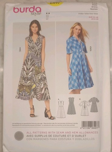 Burda 6497 dresses misses - dresses, misses'