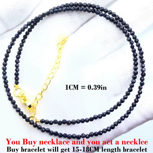 Natural stone beads necklace - natural,