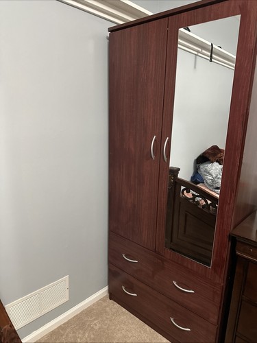 Door wood wardrobe - 2,