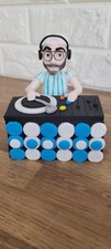 Edible DJ figure and decks cake topper decoration fully customisable